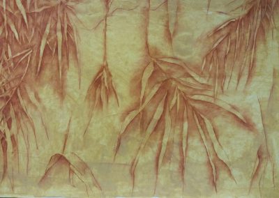 Feuillages de rivière - Pastel - 70 cm x 100 cm