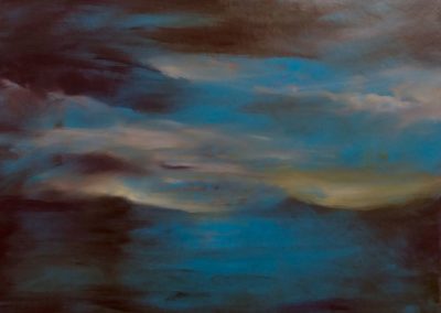 La promesse des nuages - Huile sur toile - 30 cm x 42 cm